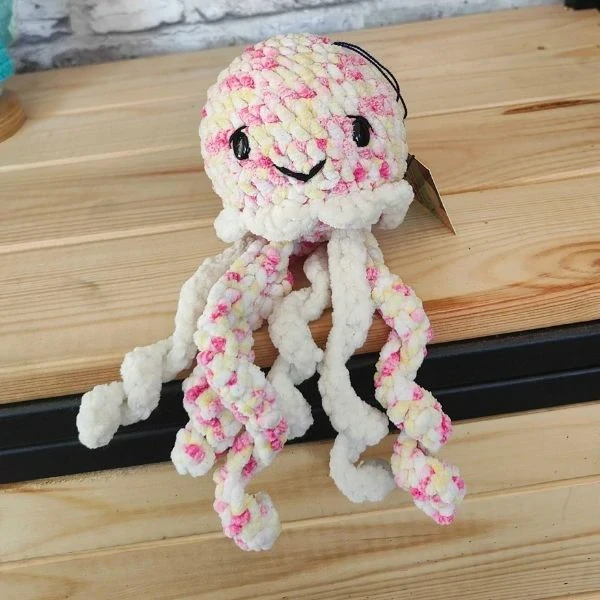 A Handmade Crocheted Octopus Toy