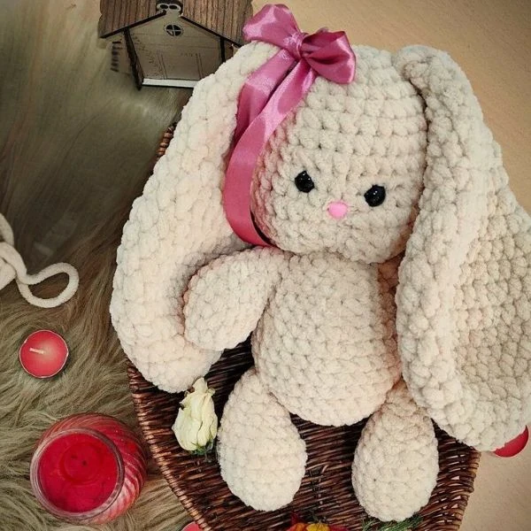 A Handmade Crocheted Rabbit Toy