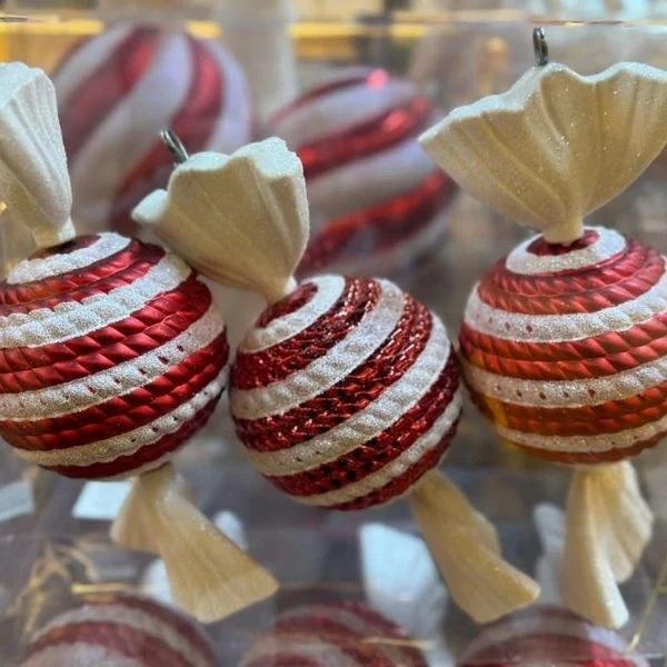 Decor Bon Bon Ornaments for Christmas Tree 8cm-3 pieces