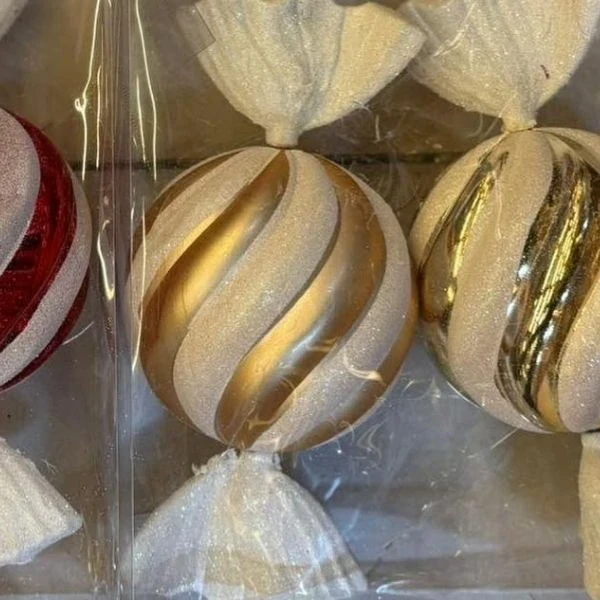 Decor Bon Bon Ornaments for Christmas Tree 10cm-2 Pieces