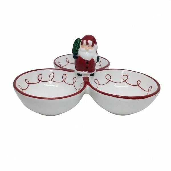 3-Section Christmas Platter