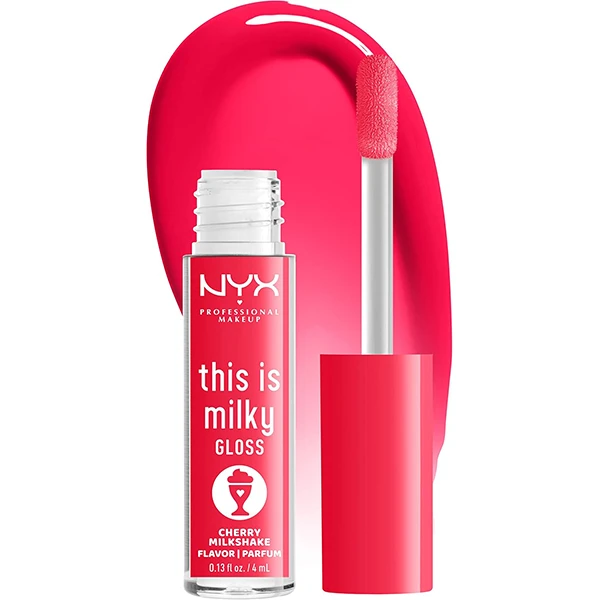 The Milky Gloss Cherry lip from NYX Professional Makeup