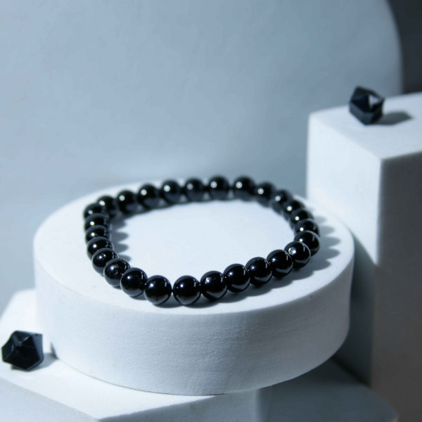 Black Beads Gemstone Bracelet