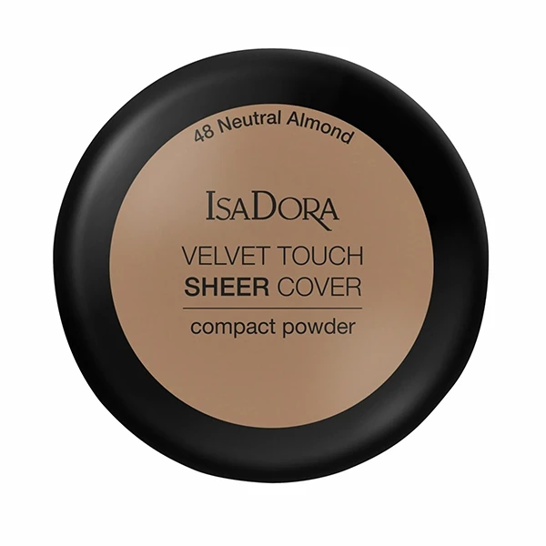 Velvet Touch Sheer Cover Compact Powder by IsaDora in shade 48 Neutral Almond