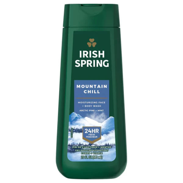 Irish Spring Mountain Chill Moisturizing Face and Body Wash